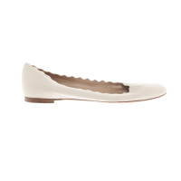 Chloé Chaussons/Ballerines en Cuir en Crème