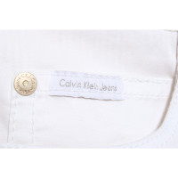 Calvin Klein Trousers Cotton in White