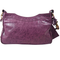 Balenciaga Shopper Leer in Violet