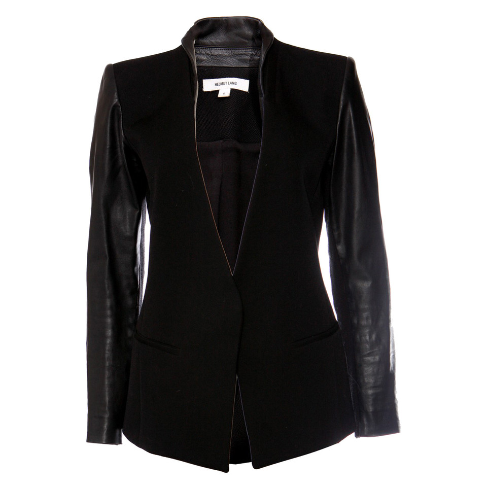 Helmut Lang Blazer manches en cuir