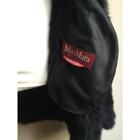 Max Mara Studio Jacket/Coat Fur in Black