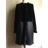 Max Mara Studio Jacket/Coat Fur in Black