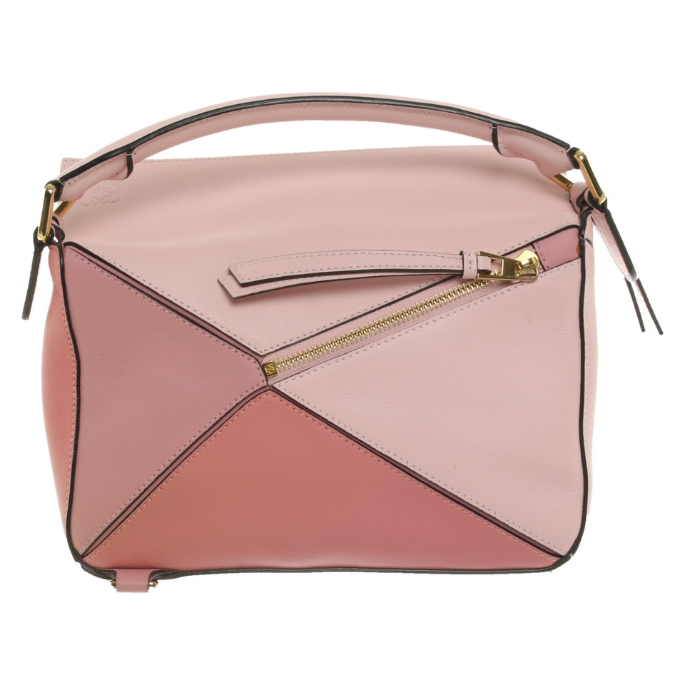Loewe Puzzle Bag aus Leder in Rosa / Pink