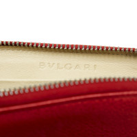 Bulgari Accessoire en Cuir en Rouge
