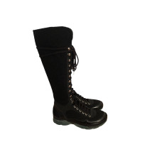 Chanel Boots Canvas in Black