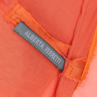Alberta Ferretti Rock aus Seide in Orange