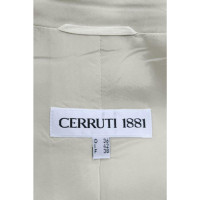 Cerruti 1881 Jacke/Mantel aus Baumwolle in Creme
