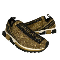 Dolce & Gabbana Chaussures de sport en Toile en Doré
