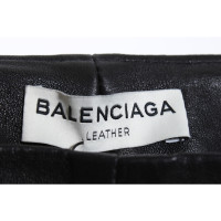 Balenciaga Trousers Leather in Black
