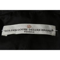 Golden Goose Jacke/Mantel aus Leder in Schwarz