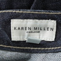 Karen Millen Jupe Jean en bleu