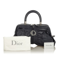 Christian Dior Handtasche aus Leder in Blau