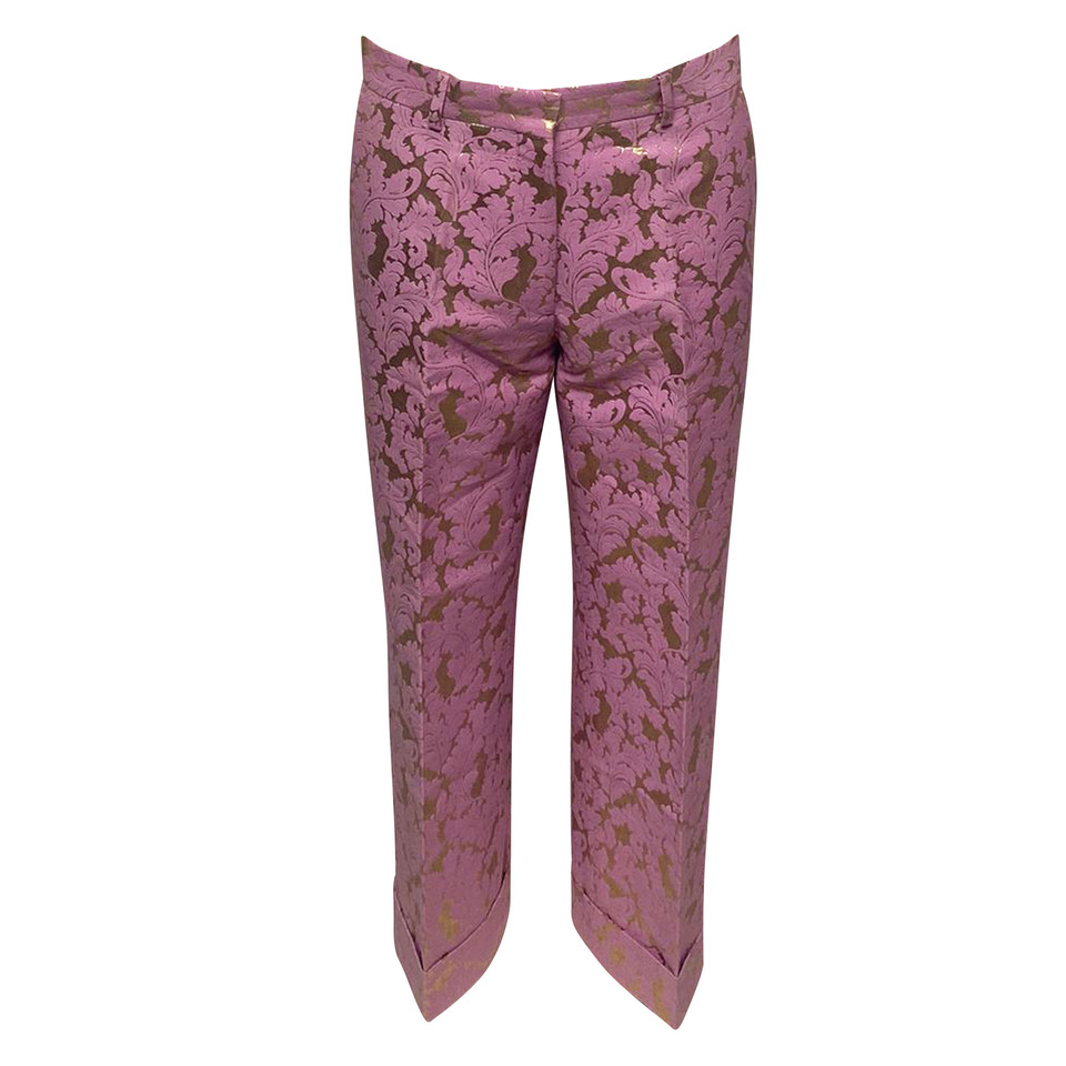 Dries Van Noten Jeans aus Baumwolle in Rosa / Pink