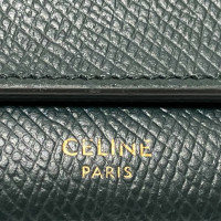 Céline Täschchen/Portemonnaie aus Leder in Grün