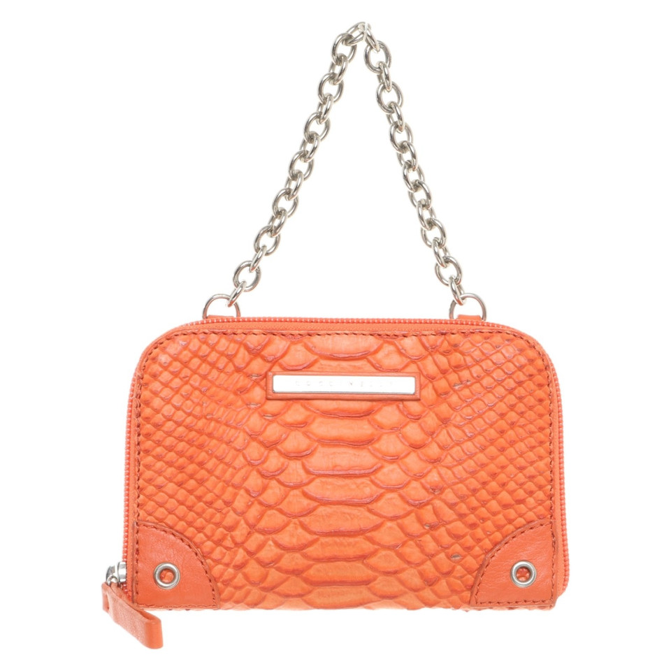 Coccinelle Handle bag in reptile look