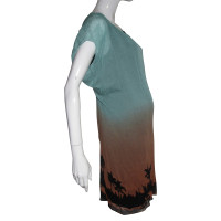 Diane Von Furstenberg Robe en Soie en Turquoise