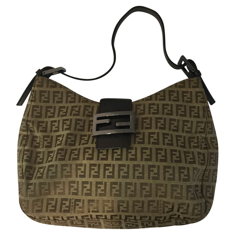 Fendi Shoulder bag Cotton in Brown