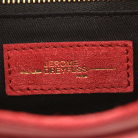 Jerome Dreyfuss Shoulder bag Suede in Red