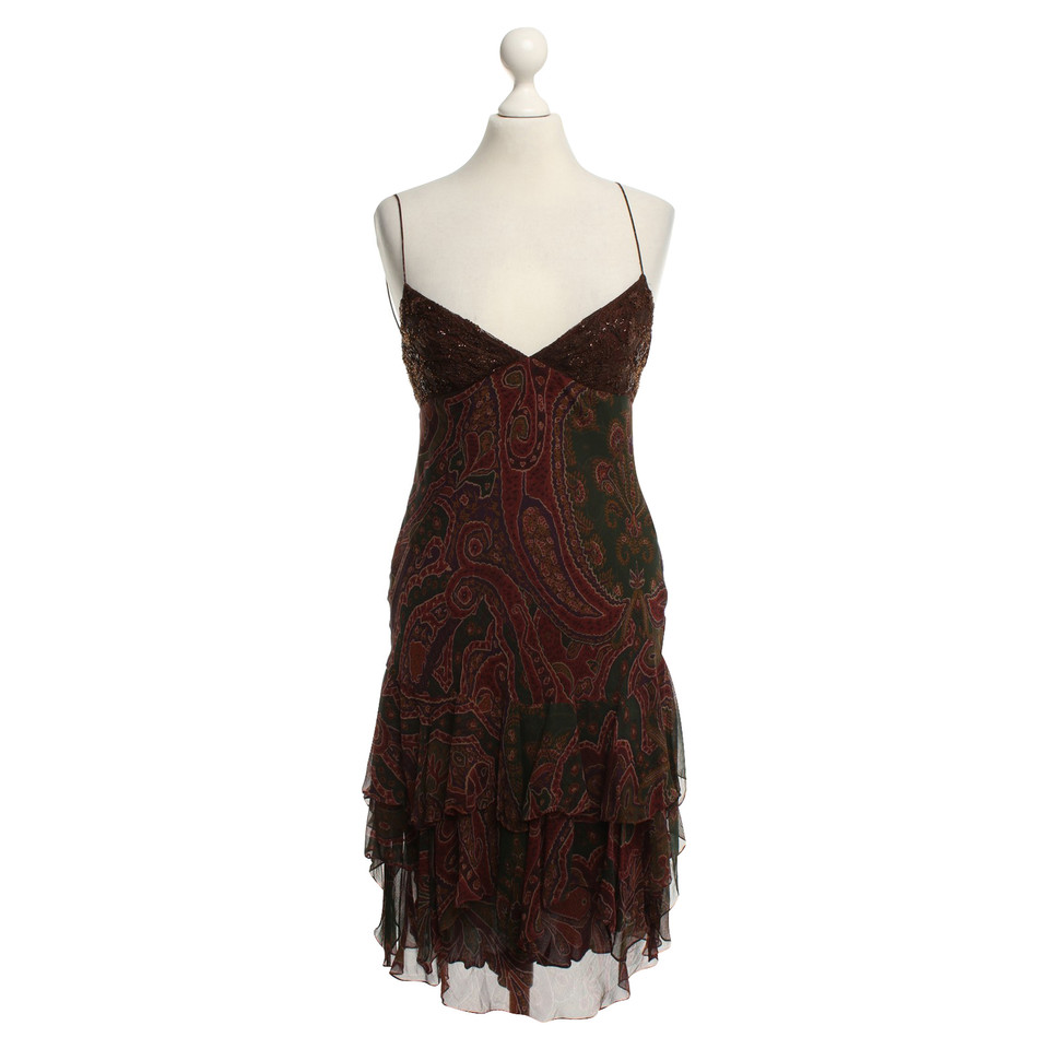 Ralph Lauren zijden jurk met patroon