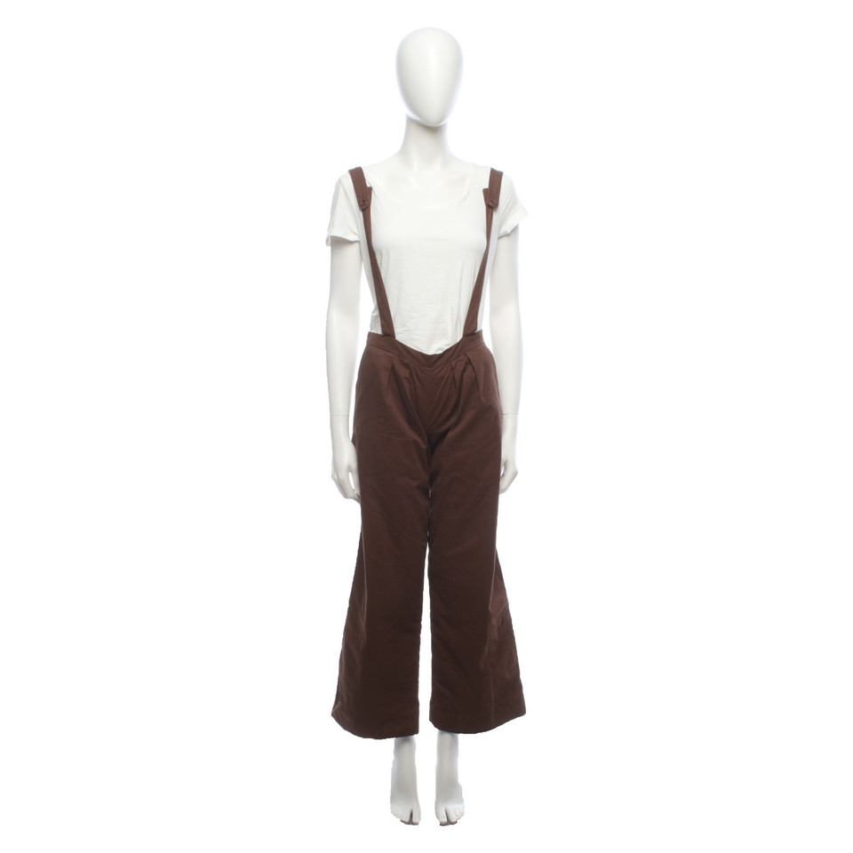 Chloé Trousers Cotton in Brown