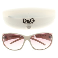 Dolce & Gabbana Sonnenbrille in Rosa/Weiß