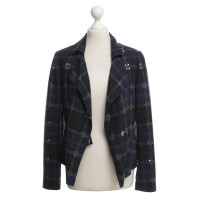 Riani Checked blazer with cut outs