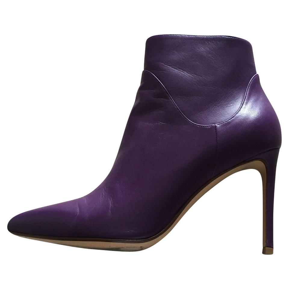 Francesco Russo Ankle boots Leather in Violet