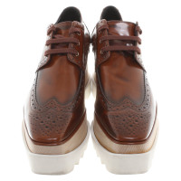Stella McCartney Leather platform lace-up shoes