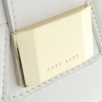 Hugo Boss White leather shoulder bag