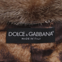 Dolce & Gabbana Mantel mit Pelzkragen
