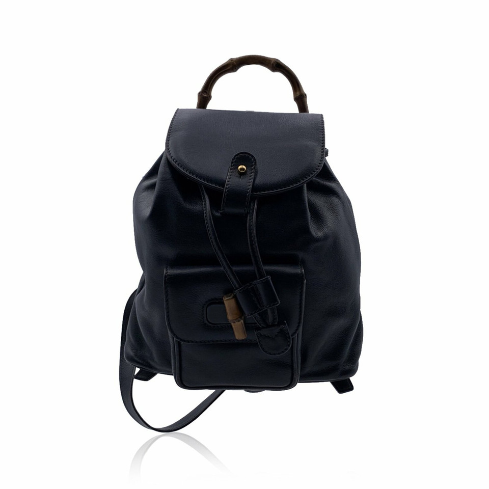 Gucci Backpack Leather in Blue