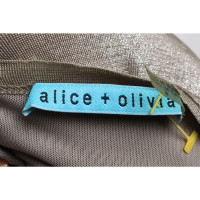 Alice + Olivia Kleid aus Jersey in Silbern