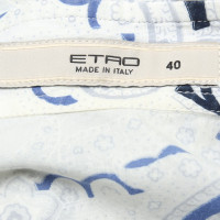 Etro Blouse in white / blue