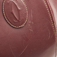 Cartier Handtasche aus Leder in Rot
