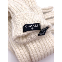 Chanel Handschuhe aus Kaschmir in Weiß