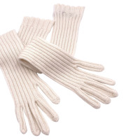 Chanel Handschuhe aus Kaschmir in Weiß