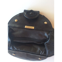 Braccialini Clutch Bag Leather in Black