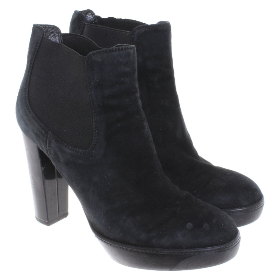 Hogan Ankle boots Suede in Blue
