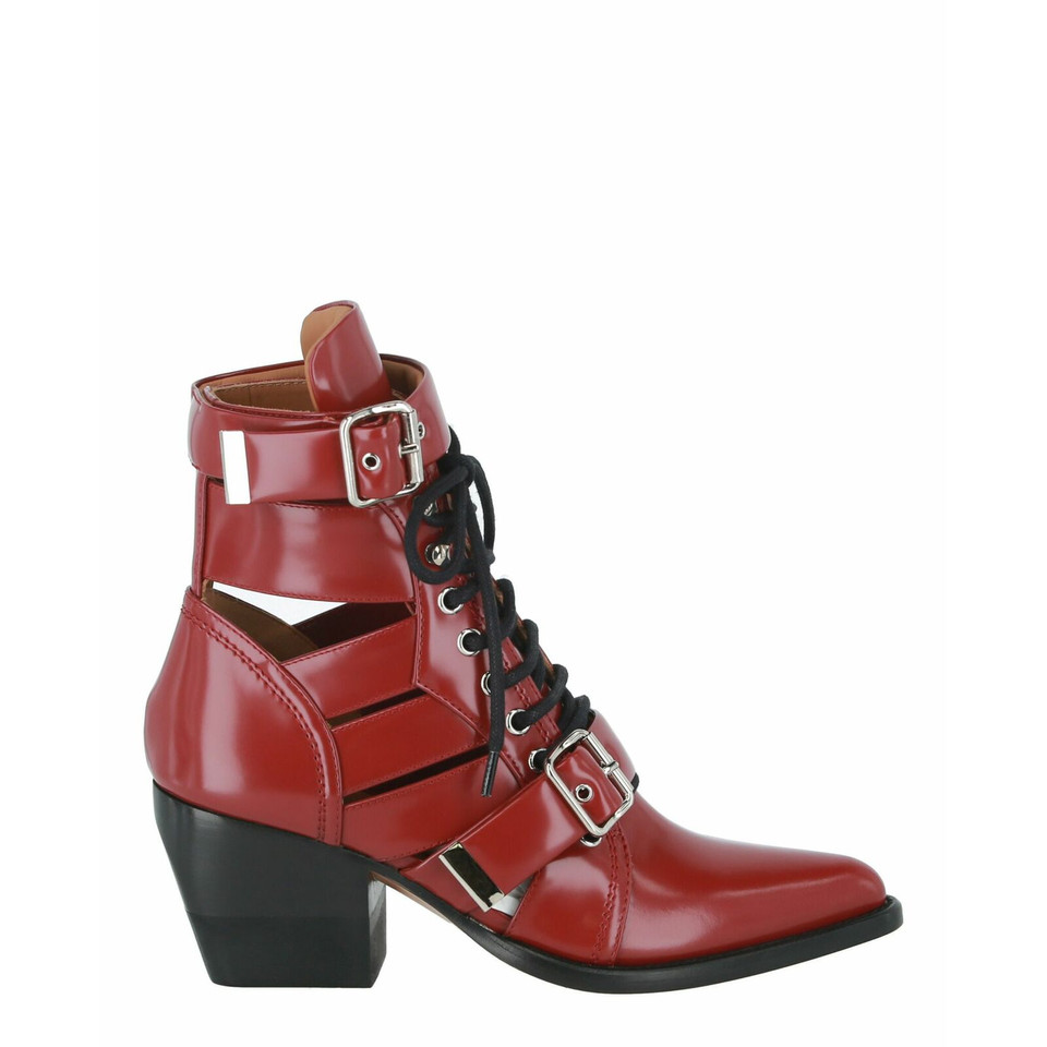 Chloé Stiefel aus Leder in Rot