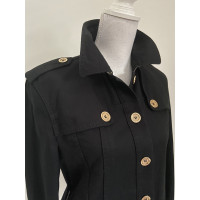 Burberry Jacke/Mantel aus Baumwolle in Schwarz