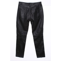 Mm6 Maison Margiela Trousers Leather in Black