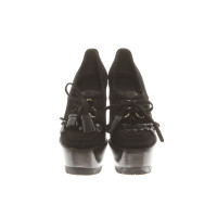 Burberry Prorsum Chaussures compensées en Cuir en Noir