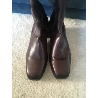 Balenciaga Boots Leather in Brown