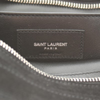 Saint Laurent Cabas Chyc Suede in Black