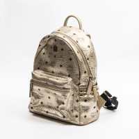 Mcm Backpack Canvas in Gold