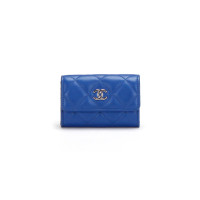 Chanel Sac à main/Portefeuille en Cuir en Bleu