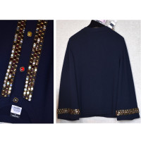 Chanel Giacca/Cappotto in Cashmere in Blu