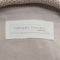 Fabiana Filippi Knitted blazer in taupe