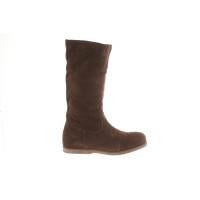 Shabbies Amsterdam Boots Suede in Brown