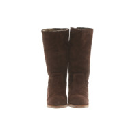 Shabbies Amsterdam Boots Suede in Brown